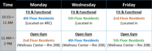 Schedule